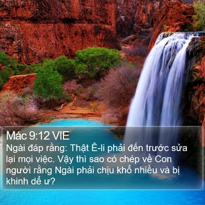 Mác 9:12 VIE Bible Verse Image