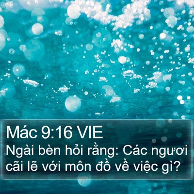Mác 9:16 VIE Bible Verse Image