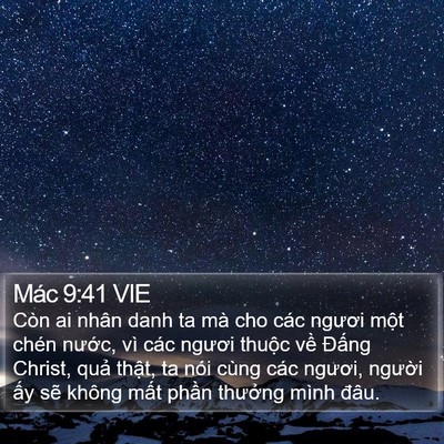 Mác 9:41 VIE Bible Verse Image