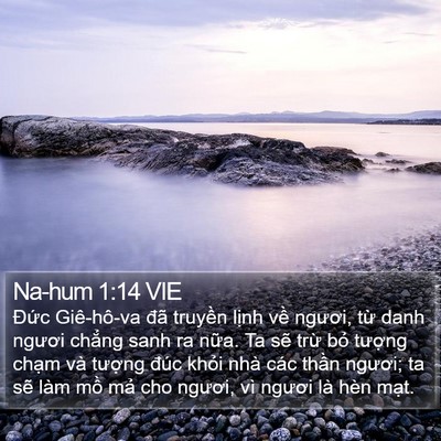 Na-hum 1:14 VIE Bible Verse Image