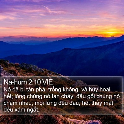 Na-hum 2:10 VIE Bible Verse Image