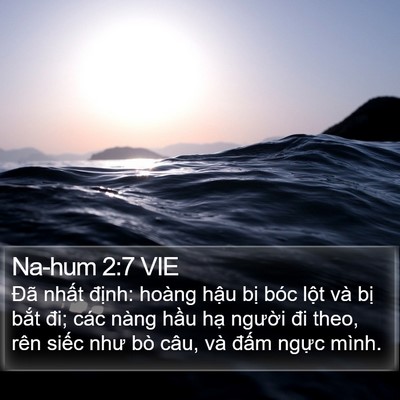 Na-hum 2:7 VIE Bible Verse Image