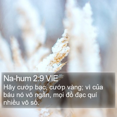 Na-hum 2:9 VIE Bible Verse Image