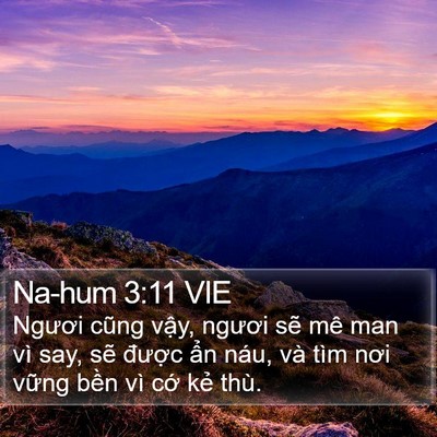 Na-hum 3:11 VIE Bible Verse Image