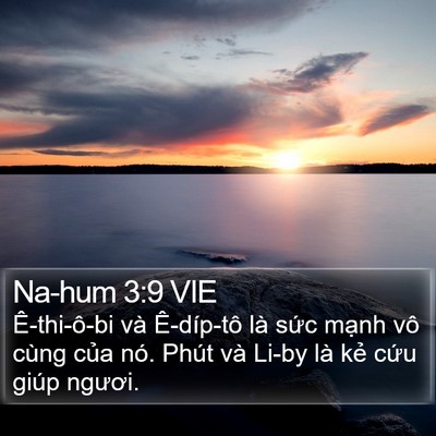 Na-hum 3:9 VIE Bible Verse Image