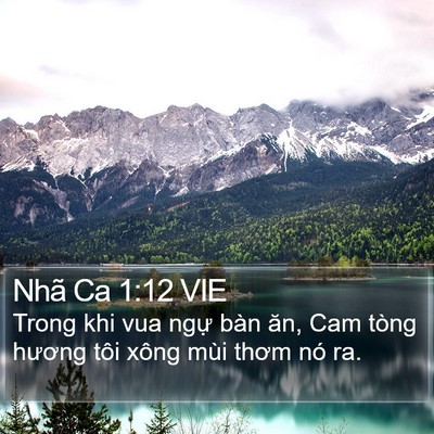 Nhã Ca 1:12 VIE Bible Verse Image