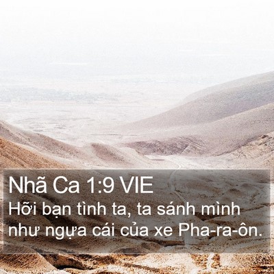 Nhã Ca 1:9 VIE Bible Verse Image