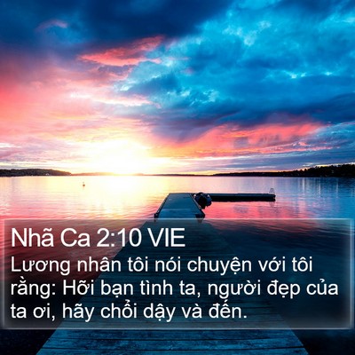 Nhã Ca 2:10 VIE Bible Verse Image