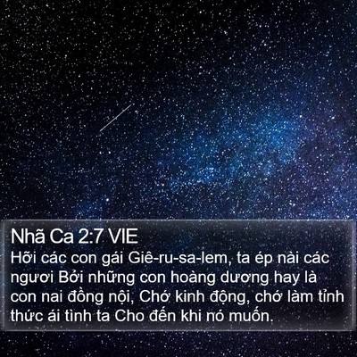 Nhã Ca 2:7 VIE Bible Verse Image