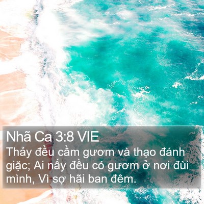 Nhã Ca 3:8 VIE Bible Verse Image