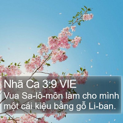 Nhã Ca 3:9 VIE Bible Verse Image