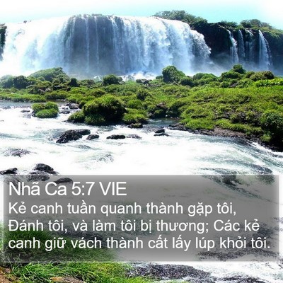 Nhã Ca 5:7 VIE Bible Verse Image