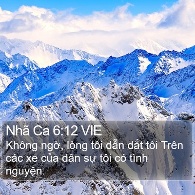 Nhã Ca 6:12 VIE Bible Verse Image