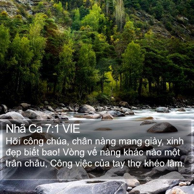 Nhã Ca 7:1 VIE Bible Verse Image