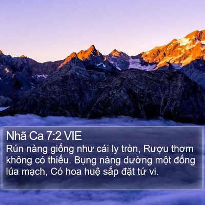Nhã Ca 7:2 VIE Bible Verse Image