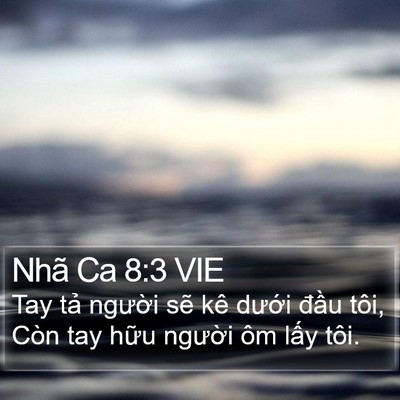 Nhã Ca 8:3 VIE Bible Verse Image