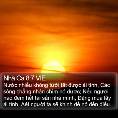 Nhã Ca 8:7 VIE Bible Verse Image