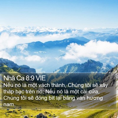 Nhã Ca 8:9 VIE Bible Verse Image
