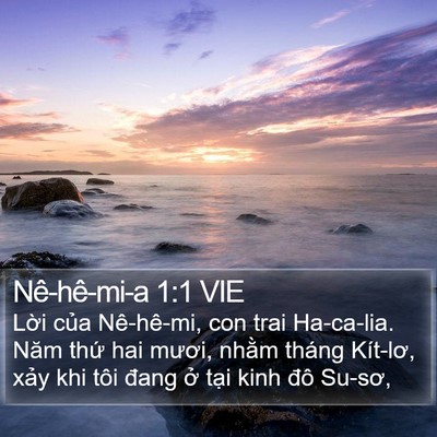 Nê-hê-mi-a 1:1 VIE Bible Verse Image