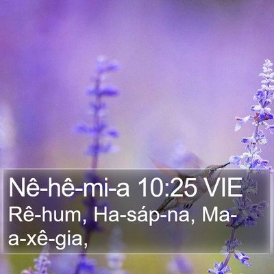 Nê-hê-mi-a 10:25 VIE Bible Verse Image