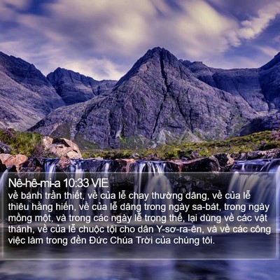 Nê-hê-mi-a 10:33 VIE Bible Verse Image