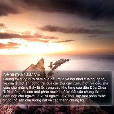 Nê-hê-mi-a 10:37 VIE Bible Verse Image