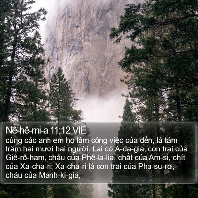 Nê-hê-mi-a 11:12 VIE Bible Verse Image