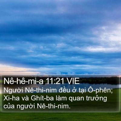 Nê-hê-mi-a 11:21 VIE Bible Verse Image