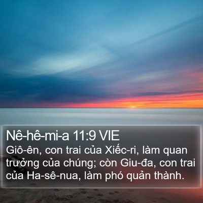 Nê-hê-mi-a 11:9 VIE Bible Verse Image