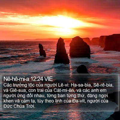 Nê-hê-mi-a 12:24 VIE Bible Verse Image