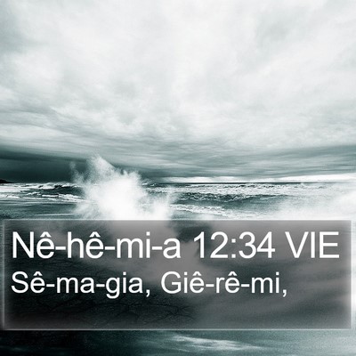 Nê-hê-mi-a 12:34 VIE Bible Verse Image