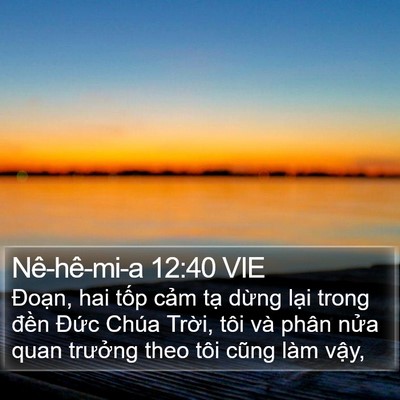 Nê-hê-mi-a 12:40 VIE Bible Verse Image