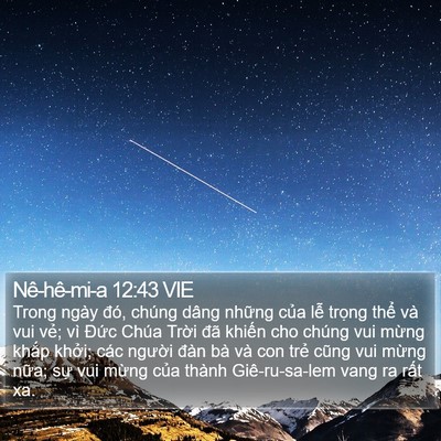 Nê-hê-mi-a 12:43 VIE Bible Verse Image