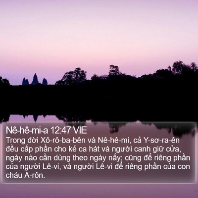 Nê-hê-mi-a 12:47 VIE Bible Verse Image