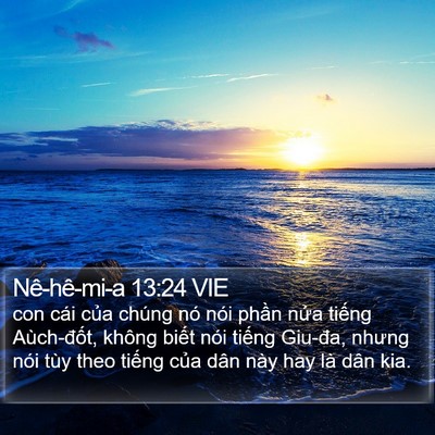 Nê-hê-mi-a 13:24 VIE Bible Verse Image