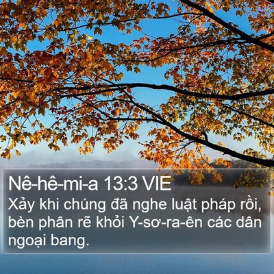 Nê-hê-mi-a 13:3 VIE Bible Verse Image