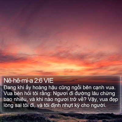 Nê-hê-mi-a 2:6 VIE Bible Verse Image