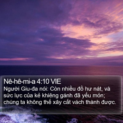 Nê-hê-mi-a 4:10 VIE Bible Verse Image