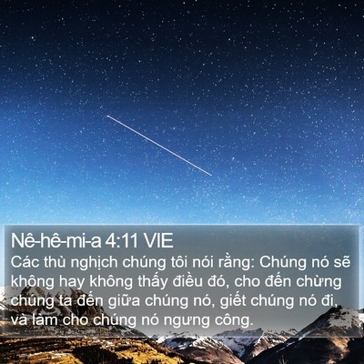 Nê-hê-mi-a 4:11 VIE Bible Verse Image