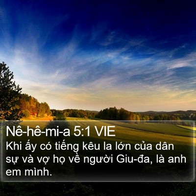 Nê-hê-mi-a 5:1 VIE Bible Verse Image
