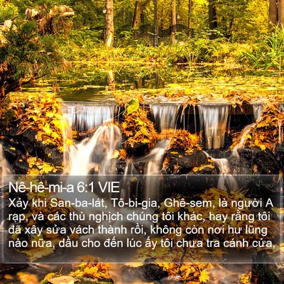 Nê-hê-mi-a 6:1 VIE Bible Verse Image