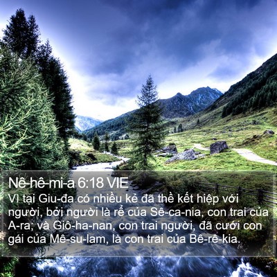 Nê-hê-mi-a 6:18 VIE Bible Verse Image