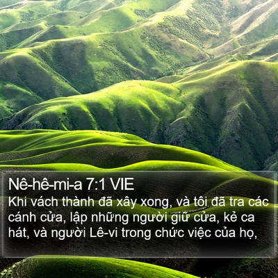 Nê-hê-mi-a 7:1 VIE Bible Verse Image