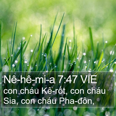 Nê-hê-mi-a 7:47 VIE Bible Verse Image