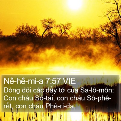 Nê-hê-mi-a 7:57 VIE Bible Verse Image