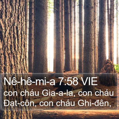 Nê-hê-mi-a 7:58 VIE Bible Verse Image