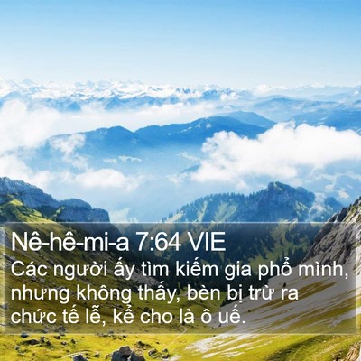 Nê-hê-mi-a 7:64 VIE Bible Verse Image