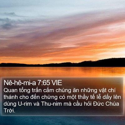 Nê-hê-mi-a 7:65 VIE Bible Verse Image