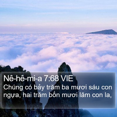 Nê-hê-mi-a 7:68 VIE Bible Verse Image