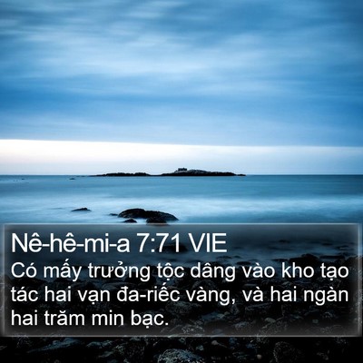 Nê-hê-mi-a 7:71 VIE Bible Verse Image